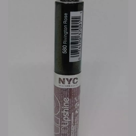 LIP GLOSS NYC Liquid Lipshine 580 Rivington Rose - Picture 2 of 3